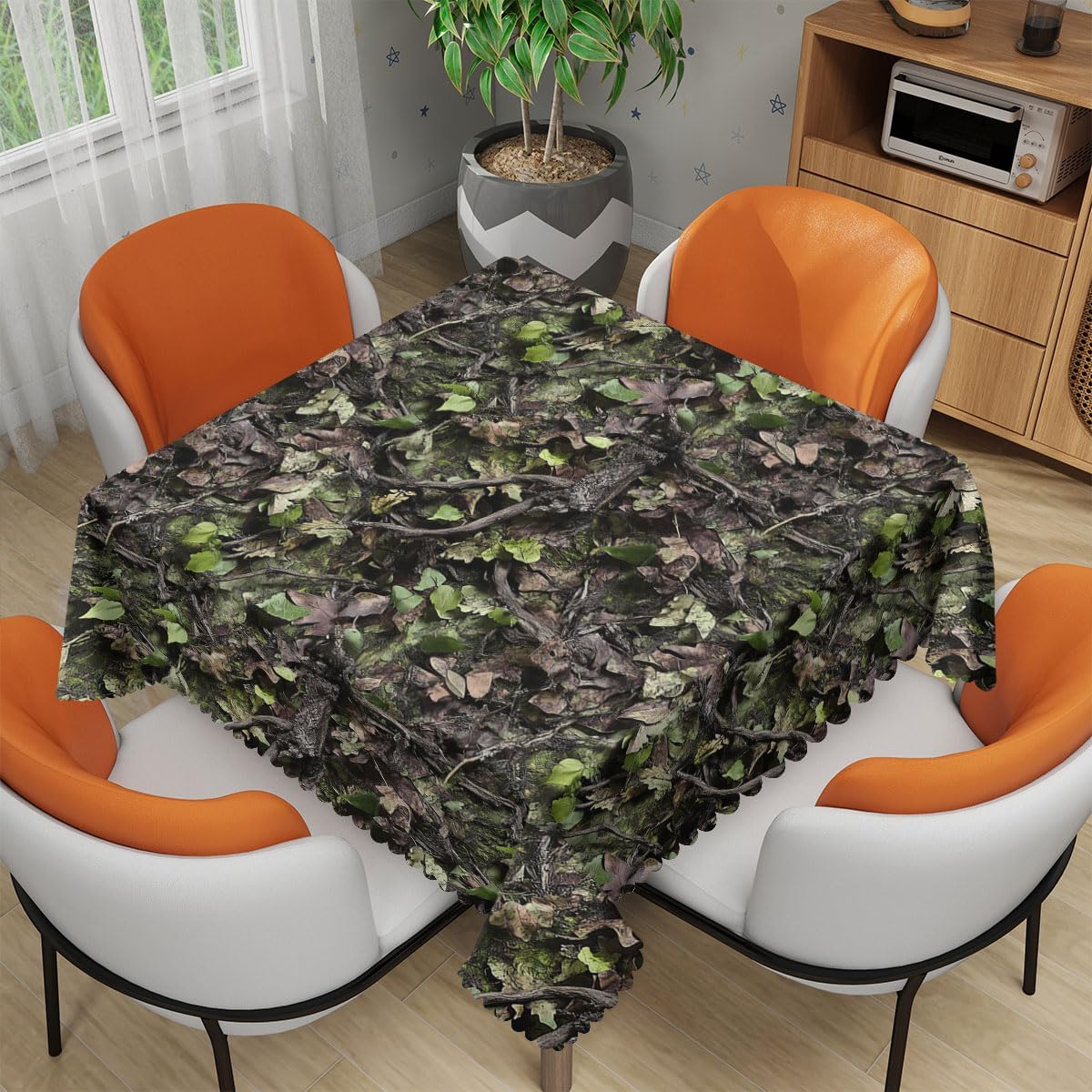 위장 무늬 사각 테이블보 나뭇잎 가지 무늬 카모 테이블 - Outdoor Hunting Table 리뷰 및 가격