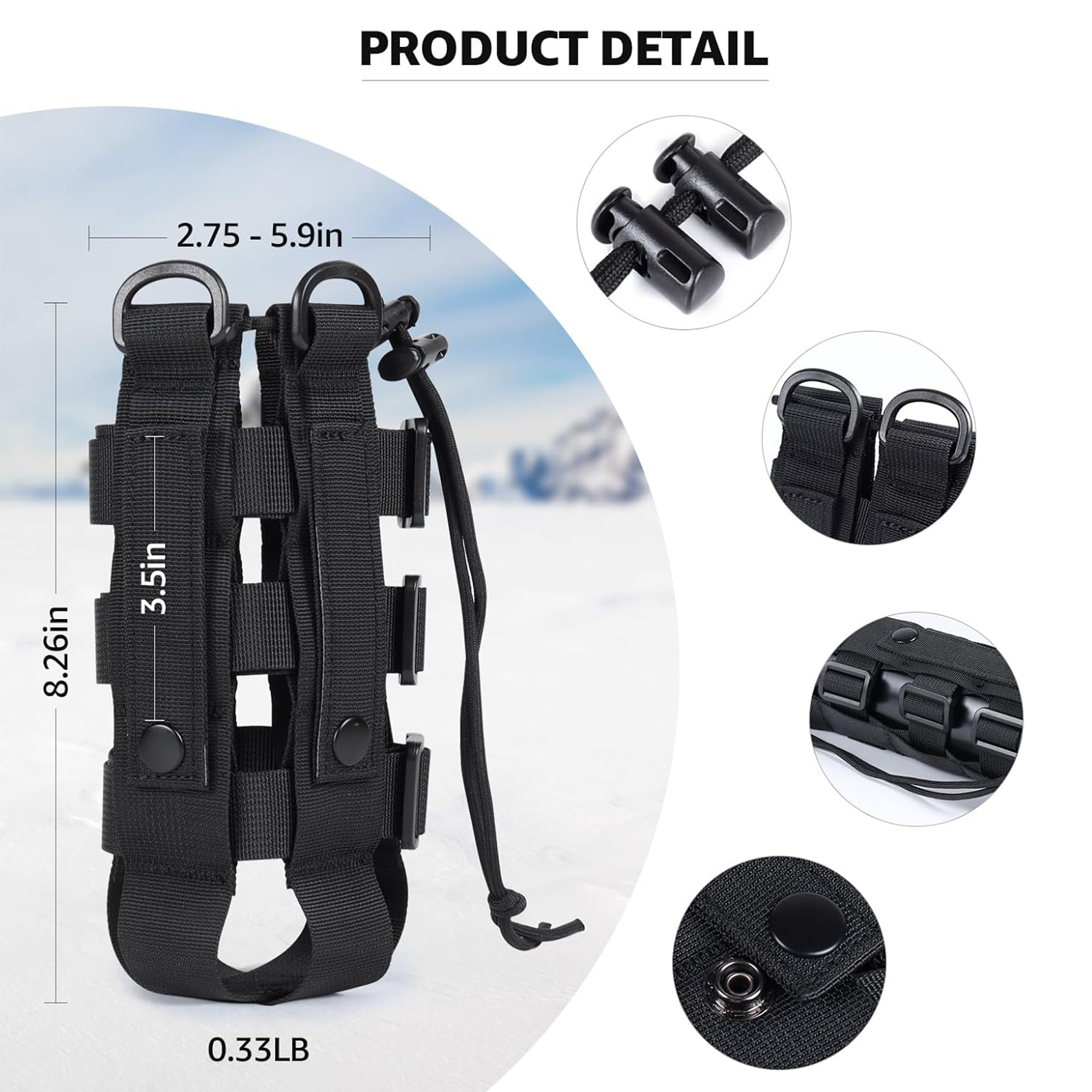 배낭 물병 홀더 용 몰리 물병 홀더 파우치 몰리 파우치 - Outdoor Hunting Backpack 리뷰 및 가격