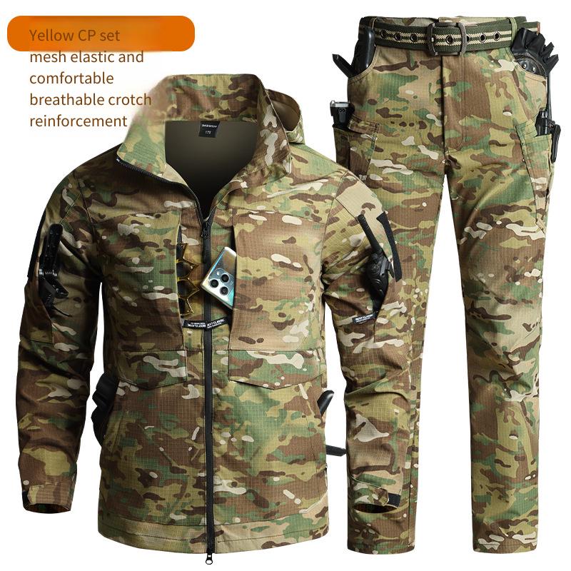 남성용 카모플라주 전술 장비 세트 후드형 통기성 립스탑 - Hunting Outdoor Gear 리뷰 및 가격