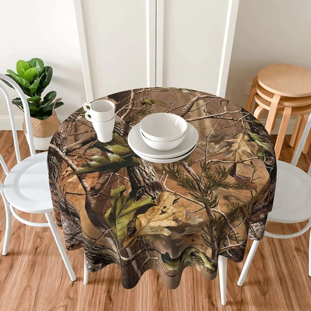 사냥 카모 라운드 식탁보 60 인치 빨 수있는 재사용  - Outdoor Hunting Table 리뷰 및 가격