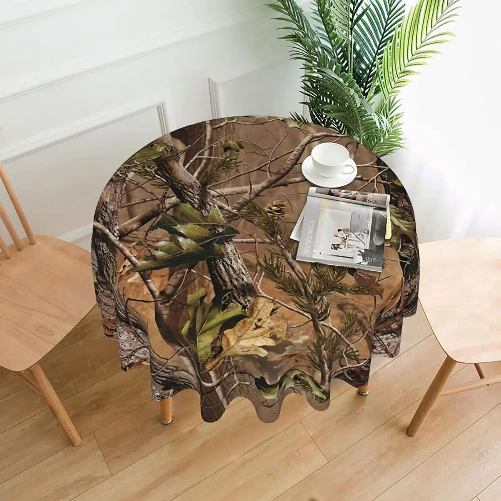 사냥 카모 라운드 식탁보 60 인치 빨 수있는 재사용  - Outdoor Hunting Table 리뷰 및 가격