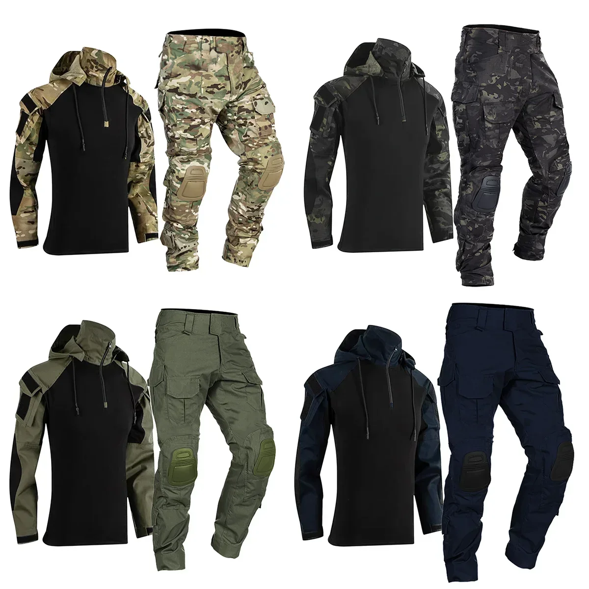 남성 전술 유니폼 군대 야외 위장 전투복 셔츠 후드 세 - Outdoor Hunting Hoodie 리뷰 및 가격